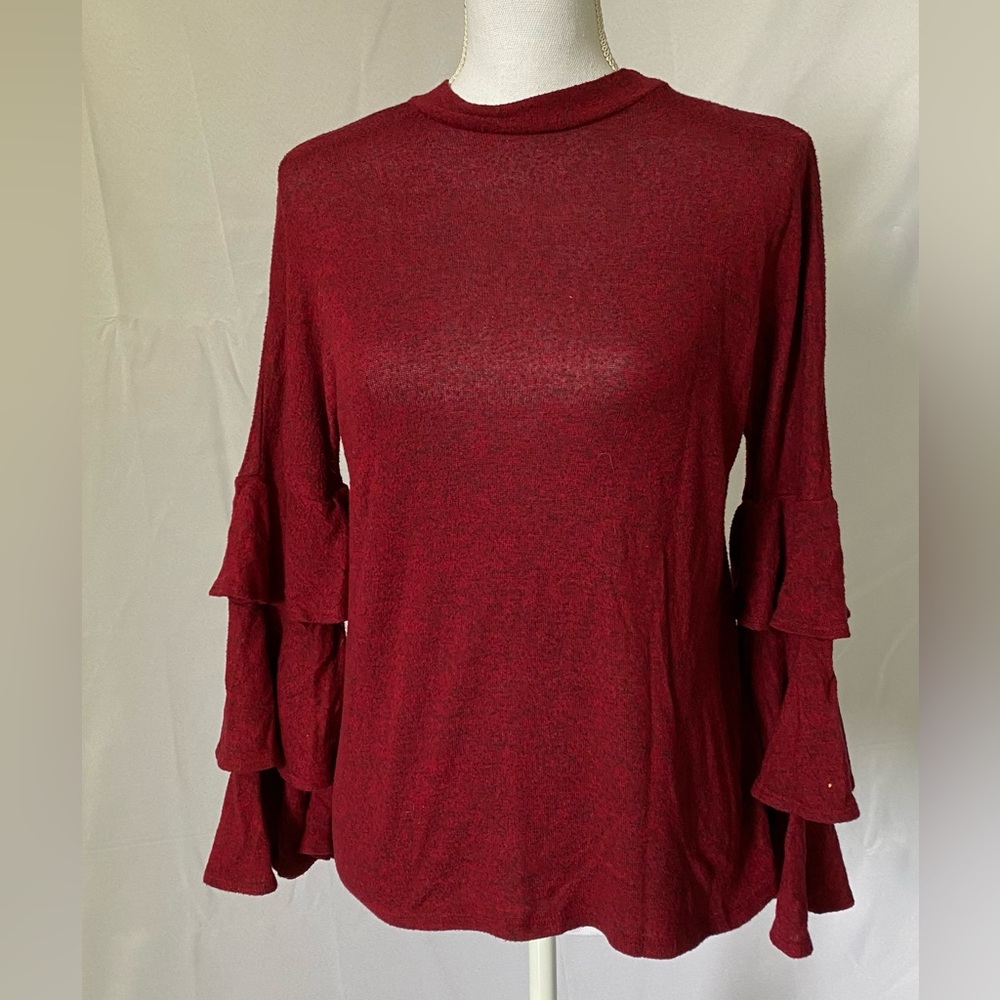 Burgundy cardigan